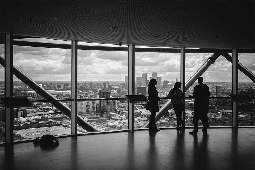 Photo Overlooking the city